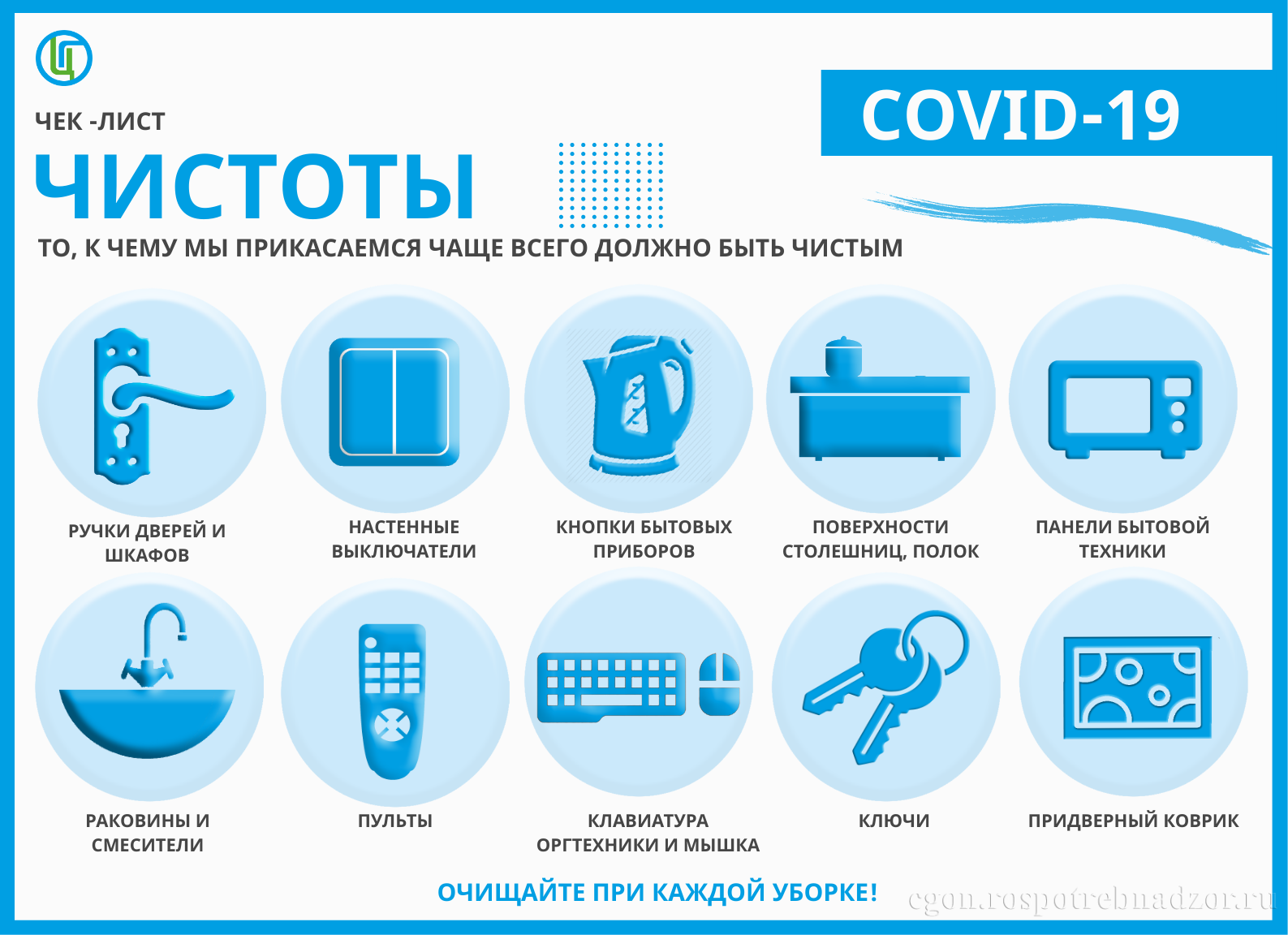 Чек лист для Чистоты